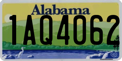 AL license plate 1AQ4062