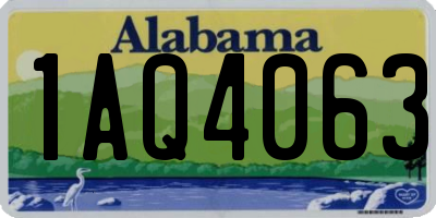 AL license plate 1AQ4063