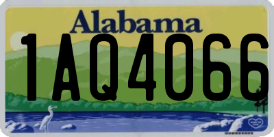AL license plate 1AQ4066