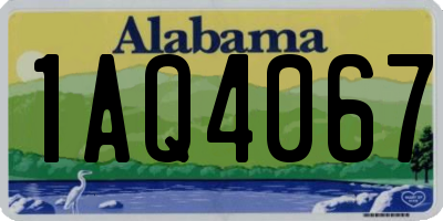AL license plate 1AQ4067