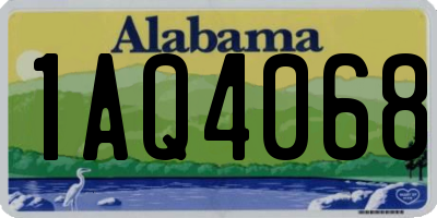 AL license plate 1AQ4068