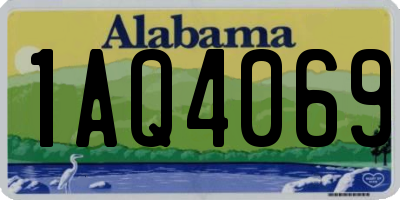 AL license plate 1AQ4069