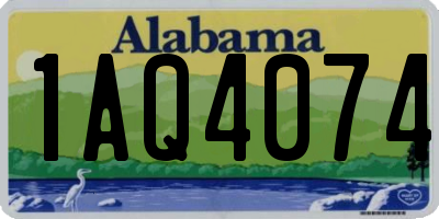 AL license plate 1AQ4074