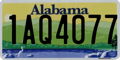 AL license plate 1AQ4077
