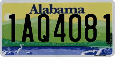 AL license plate 1AQ4081