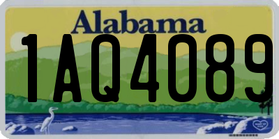 AL license plate 1AQ4089