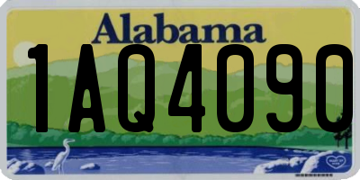 AL license plate 1AQ4090