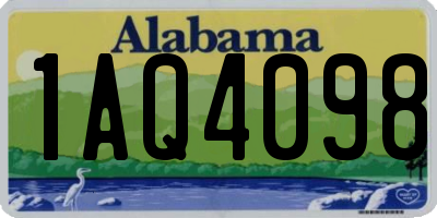 AL license plate 1AQ4098