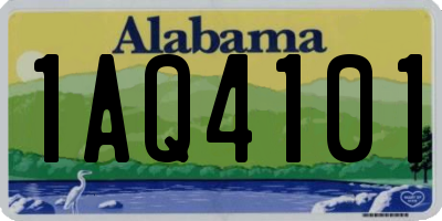 AL license plate 1AQ4101