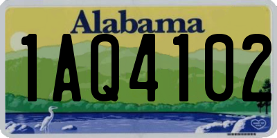 AL license plate 1AQ4102