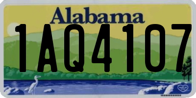 AL license plate 1AQ4107