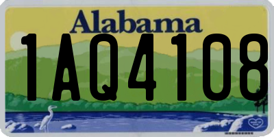 AL license plate 1AQ4108