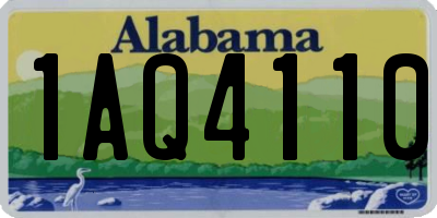 AL license plate 1AQ4110
