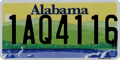 AL license plate 1AQ4116