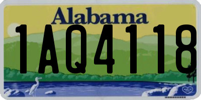 AL license plate 1AQ4118