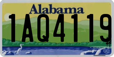 AL license plate 1AQ4119