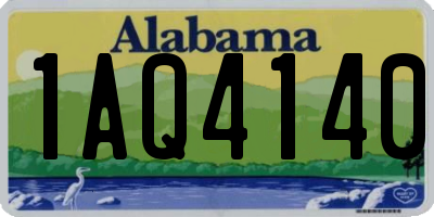 AL license plate 1AQ4140