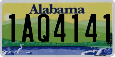 AL license plate 1AQ4141