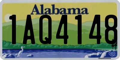 AL license plate 1AQ4148