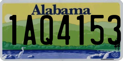AL license plate 1AQ4153