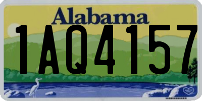 AL license plate 1AQ4157