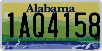 AL license plate 1AQ4158
