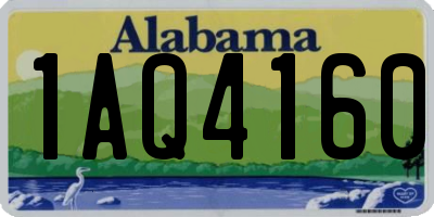 AL license plate 1AQ4160