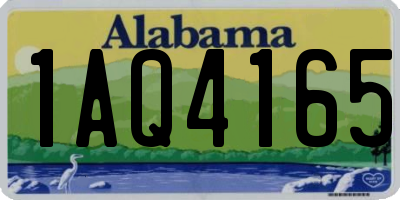 AL license plate 1AQ4165