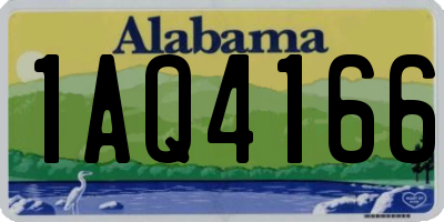 AL license plate 1AQ4166