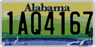 AL license plate 1AQ4167