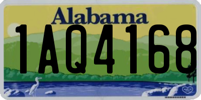 AL license plate 1AQ4168