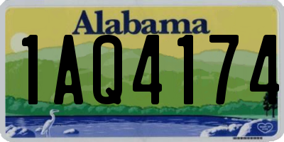 AL license plate 1AQ4174