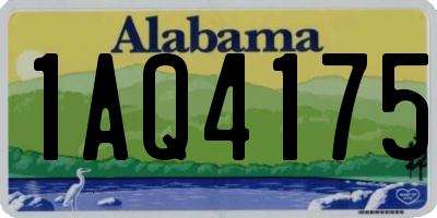AL license plate 1AQ4175
