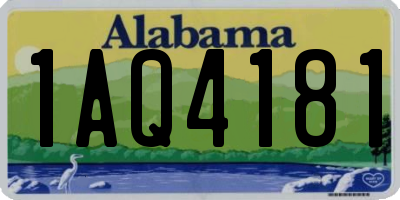 AL license plate 1AQ4181