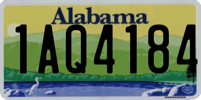 AL license plate 1AQ4184