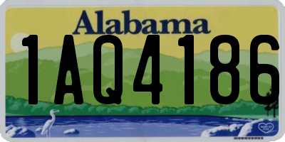 AL license plate 1AQ4186