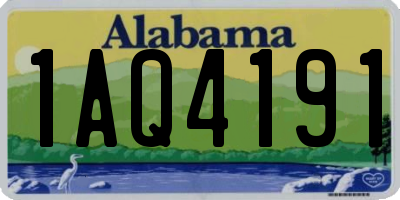 AL license plate 1AQ4191