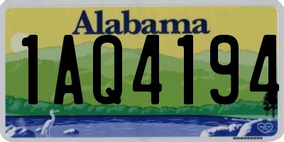AL license plate 1AQ4194