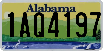 AL license plate 1AQ4197