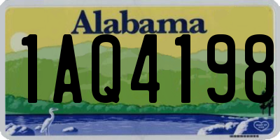 AL license plate 1AQ4198