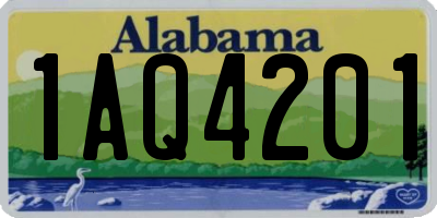 AL license plate 1AQ4201
