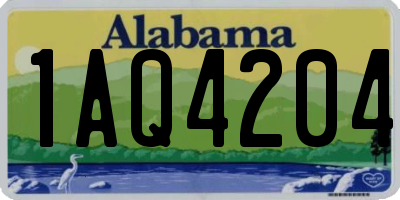 AL license plate 1AQ4204