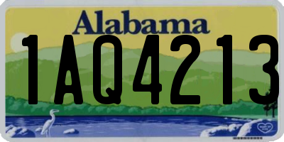 AL license plate 1AQ4213