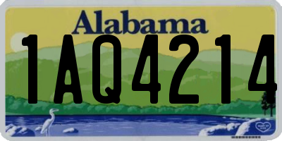 AL license plate 1AQ4214