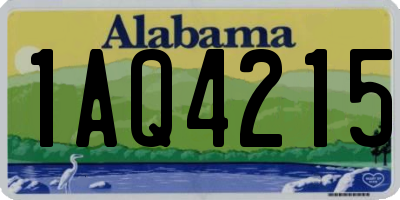 AL license plate 1AQ4215