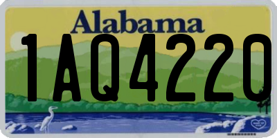 AL license plate 1AQ4220