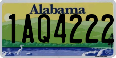 AL license plate 1AQ4222