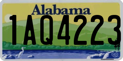 AL license plate 1AQ4223