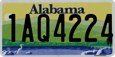 AL license plate 1AQ4224