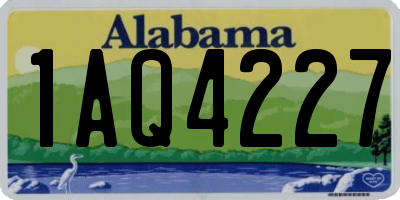 AL license plate 1AQ4227